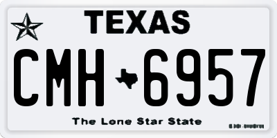 TX license plate CMH6957
