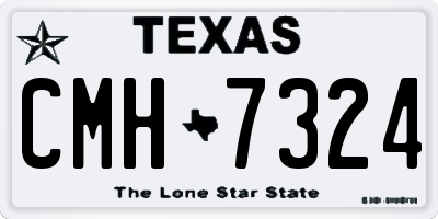 TX license plate CMH7324
