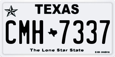 TX license plate CMH7337