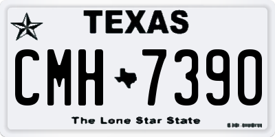 TX license plate CMH7390