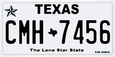 TX license plate CMH7456