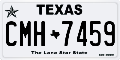 TX license plate CMH7459