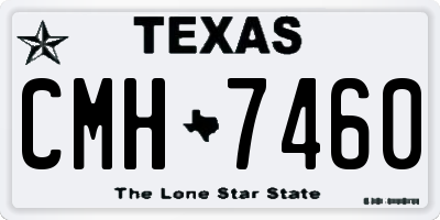 TX license plate CMH7460