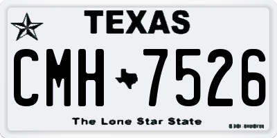 TX license plate CMH7526