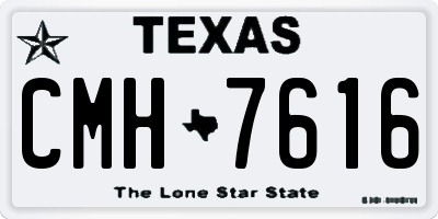 TX license plate CMH7616