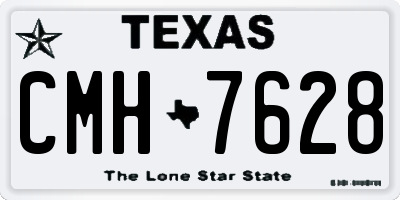 TX license plate CMH7628