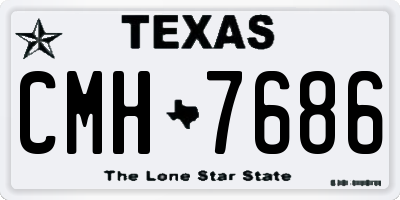 TX license plate CMH7686