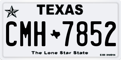 TX license plate CMH7852