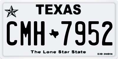 TX license plate CMH7952