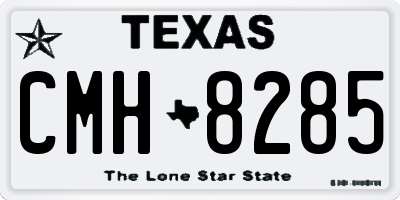 TX license plate CMH8285