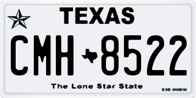 TX license plate CMH8522