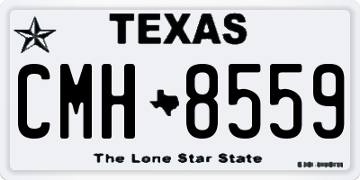 TX license plate CMH8559