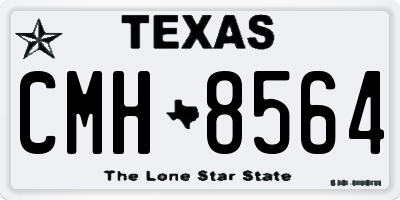 TX license plate CMH8564