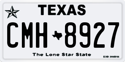 TX license plate CMH8927