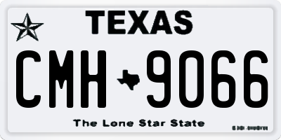 TX license plate CMH9066
