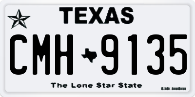 TX license plate CMH9135