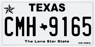 TX license plate CMH9165
