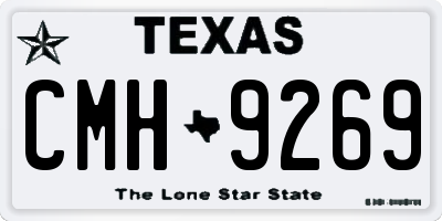 TX license plate CMH9269