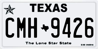 TX license plate CMH9426