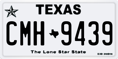 TX license plate CMH9439