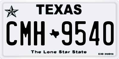 TX license plate CMH9540