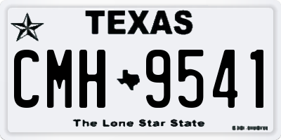 TX license plate CMH9541
