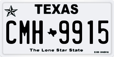 TX license plate CMH9915