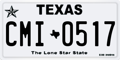 TX license plate CMI0517