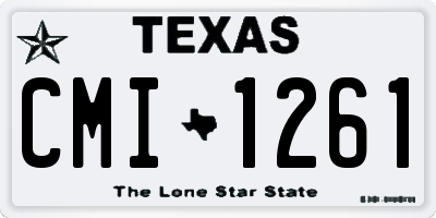 TX license plate CMI1261