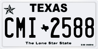 TX license plate CMI2588