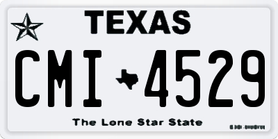 TX license plate CMI4529