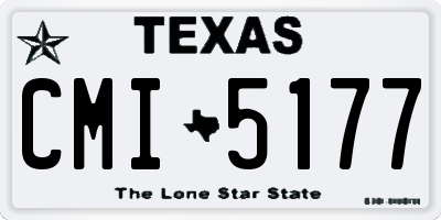 TX license plate CMI5177