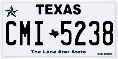 TX license plate CMI5238