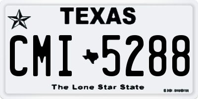 TX license plate CMI5288