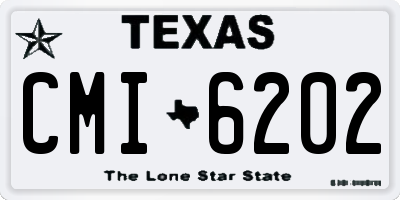 TX license plate CMI6202