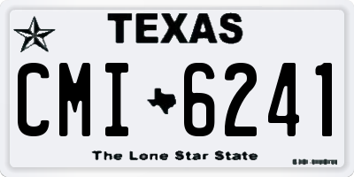 TX license plate CMI6241