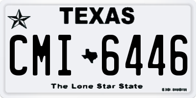 TX license plate CMI6446