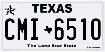TX license plate CMI6510