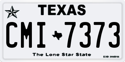 TX license plate CMI7373