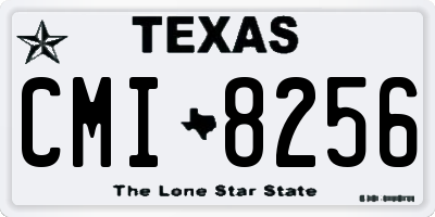 TX license plate CMI8256