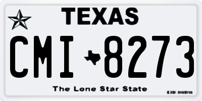 TX license plate CMI8273