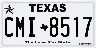 TX license plate CMI8517