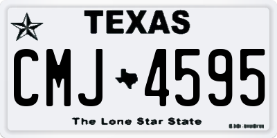 TX license plate CMJ4595