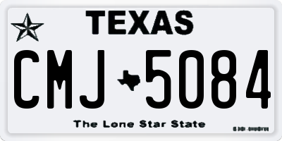 TX license plate CMJ5084