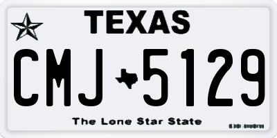 TX license plate CMJ5129