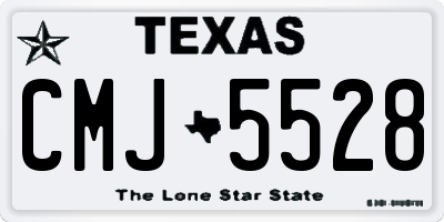 TX license plate CMJ5528
