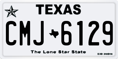 TX license plate CMJ6129