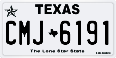 TX license plate CMJ6191