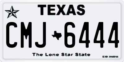 TX license plate CMJ6444