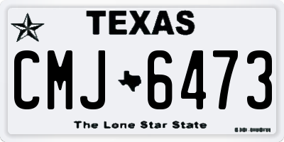 TX license plate CMJ6473